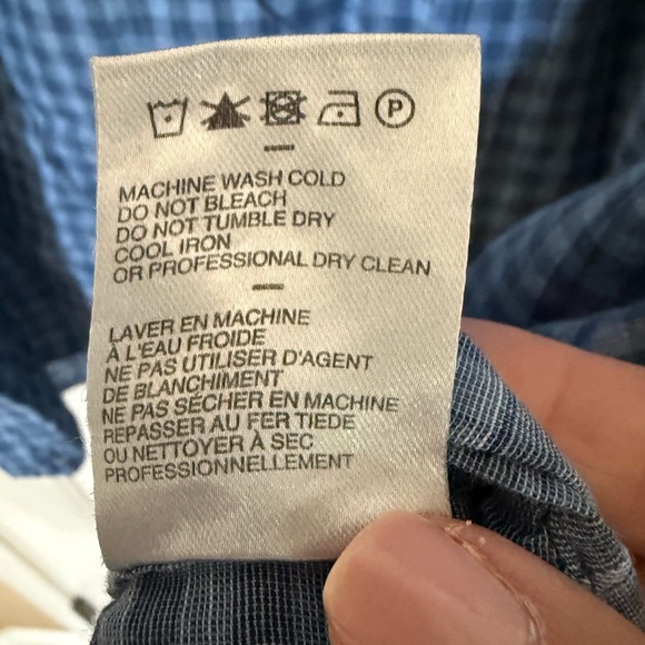 Zachary Prell Navy Plaid Shirt - Picture 6 of 9